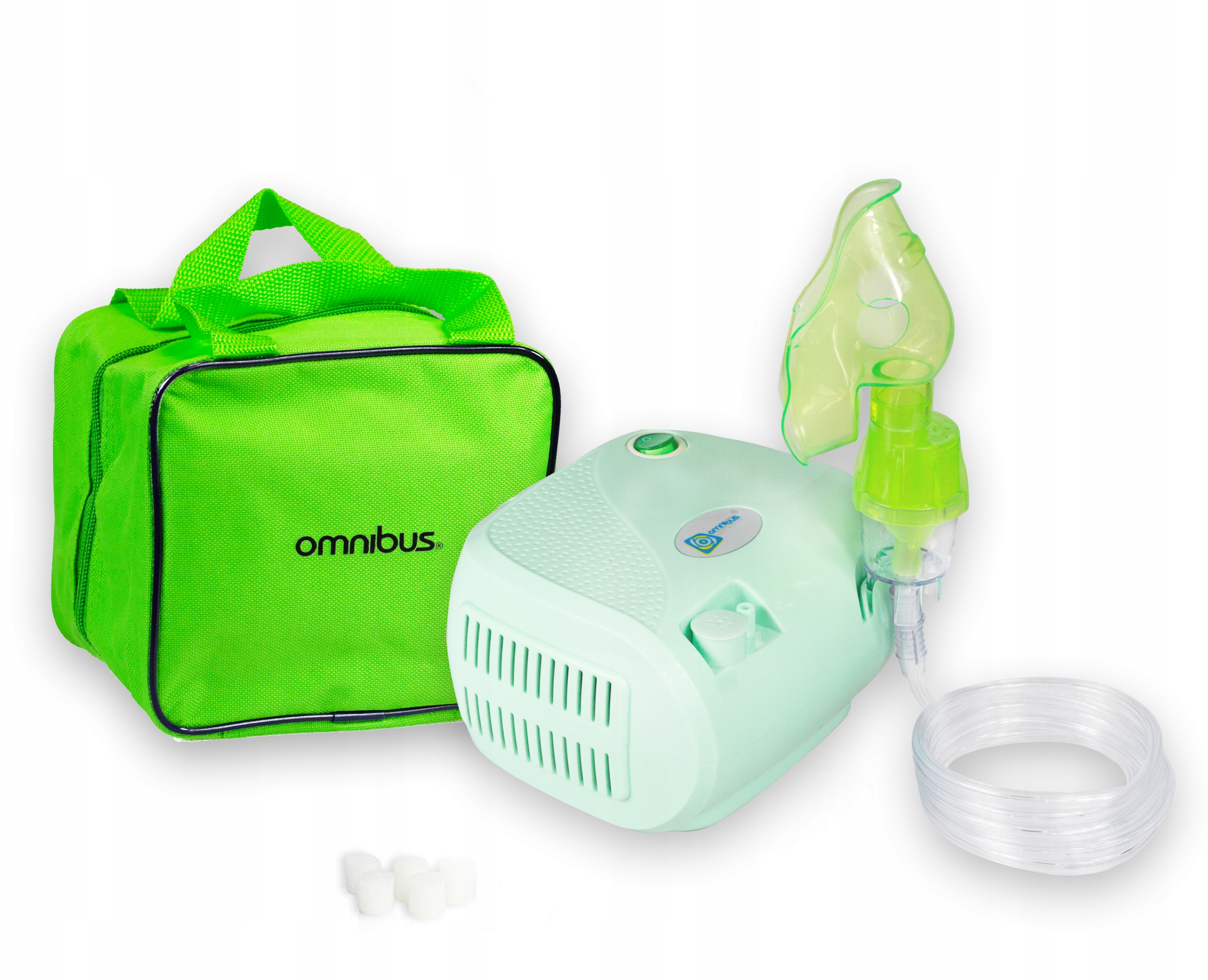 Inhalator dla dzieci i dorosłych OMNIBUS Seledyn Marka OMNIBUS