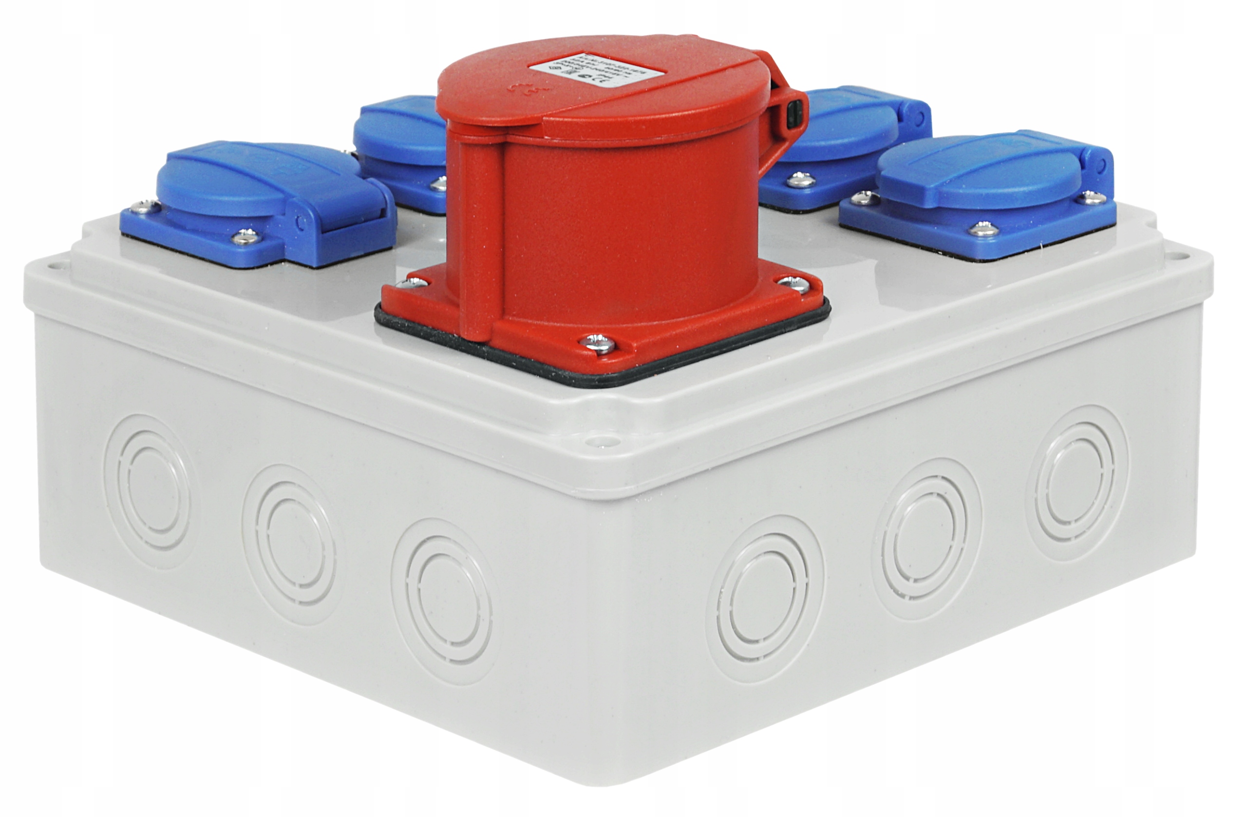 ROZDZIELNICA BUDOWLANA SKRZYNKA GNIAZDO 32A 5x230V Prąd znamionowy 32 A