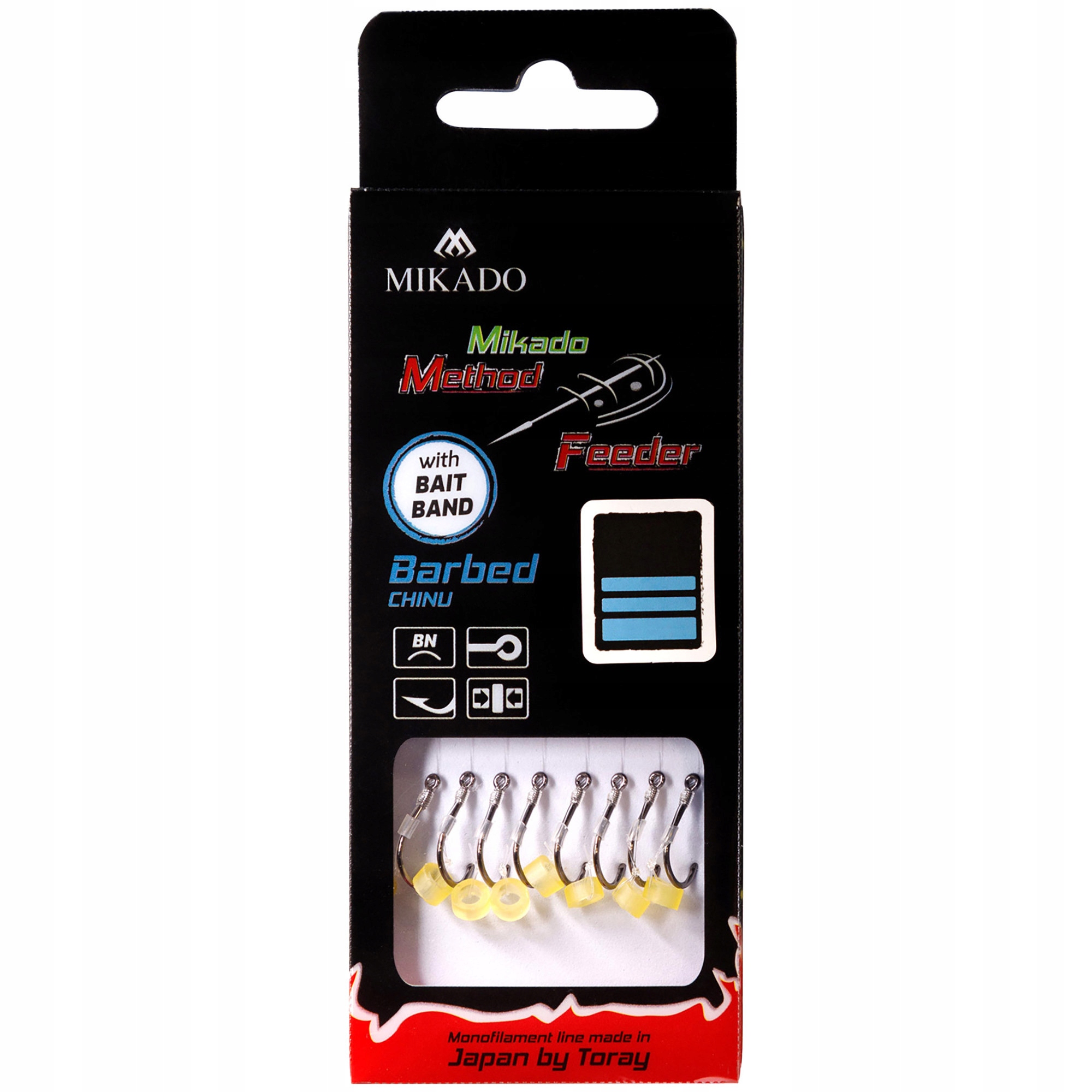 Przypony Mikado Z Gumką Zadziorowe Chinu 10 0.23mm 10cm