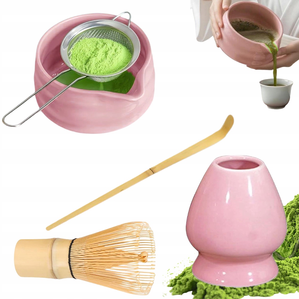 Levně Dárková Sada Na Čaj Matcha Vařič Čaje Matcha 5 Ks