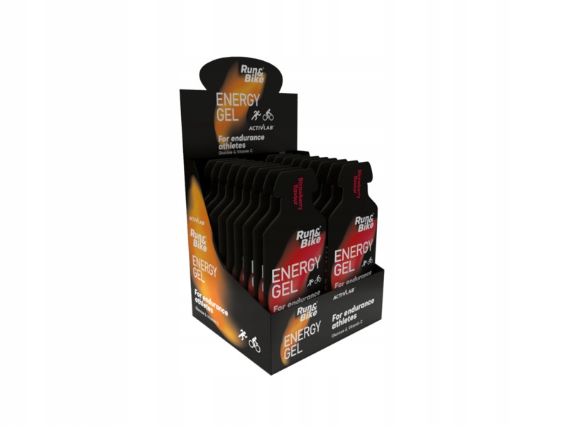 Żel energetyczny ACTIVLAB Run&Bike Energy Gel Truskawkowy (40 g) x18