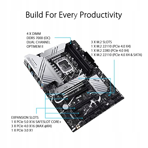 ASUS Prime Z790-P Gaming Płyta Główna Intel LGA1700 DDR5 ATX PCIe 5.0 — miniatura 3