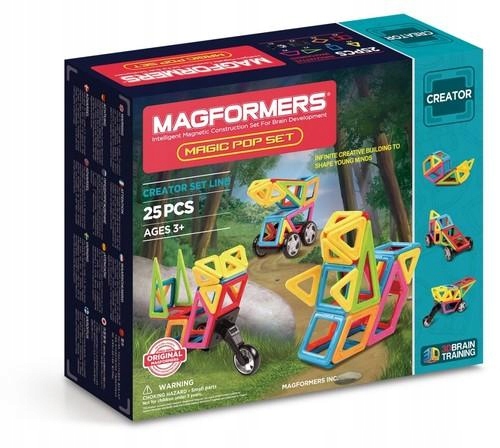 KLOCKI MAGNERYCZNE MAGFORMERS MAGIC POP SET 25
