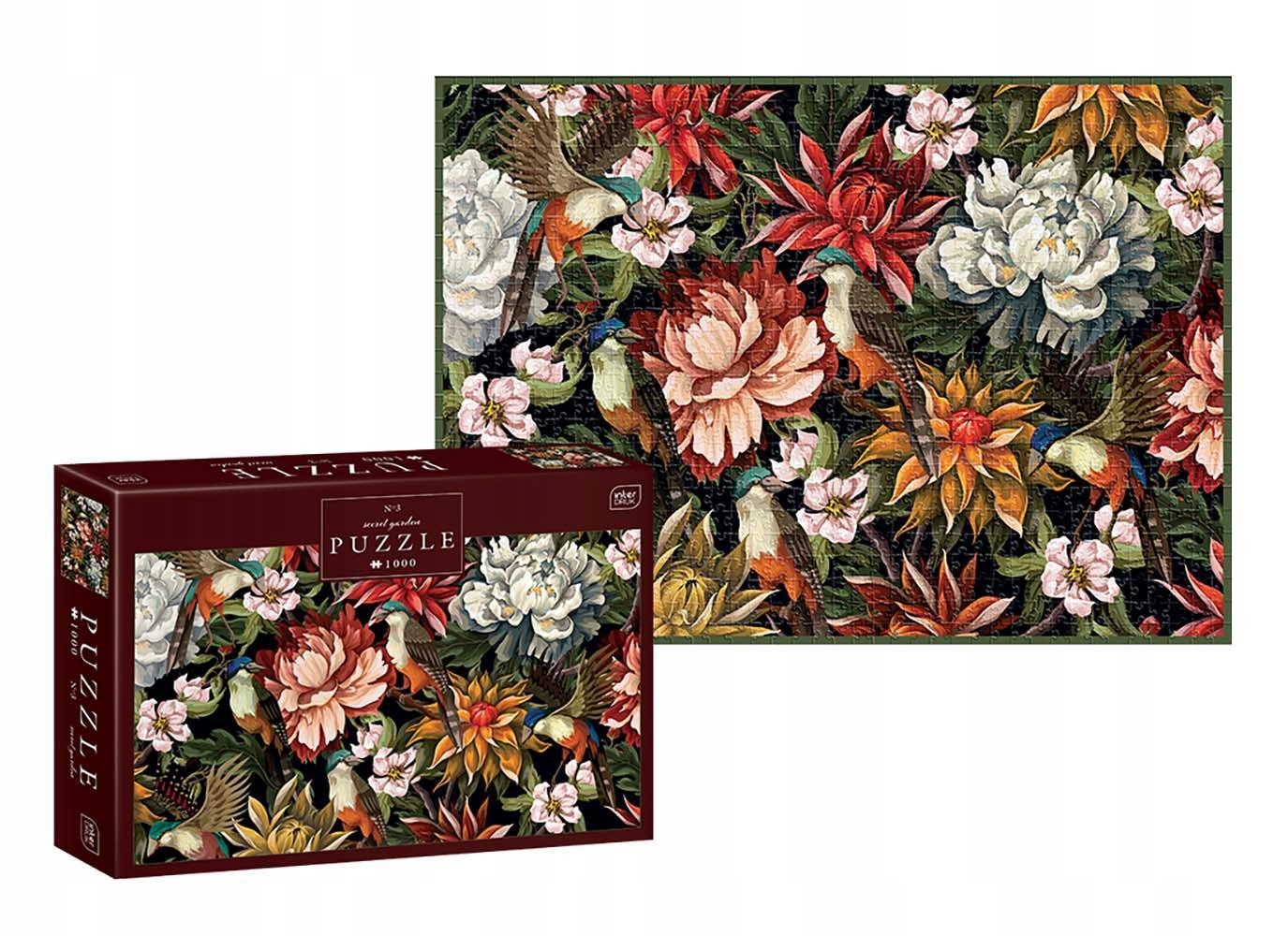 

Puzzle 1000 elementów Interdruk Secret Garden 3
