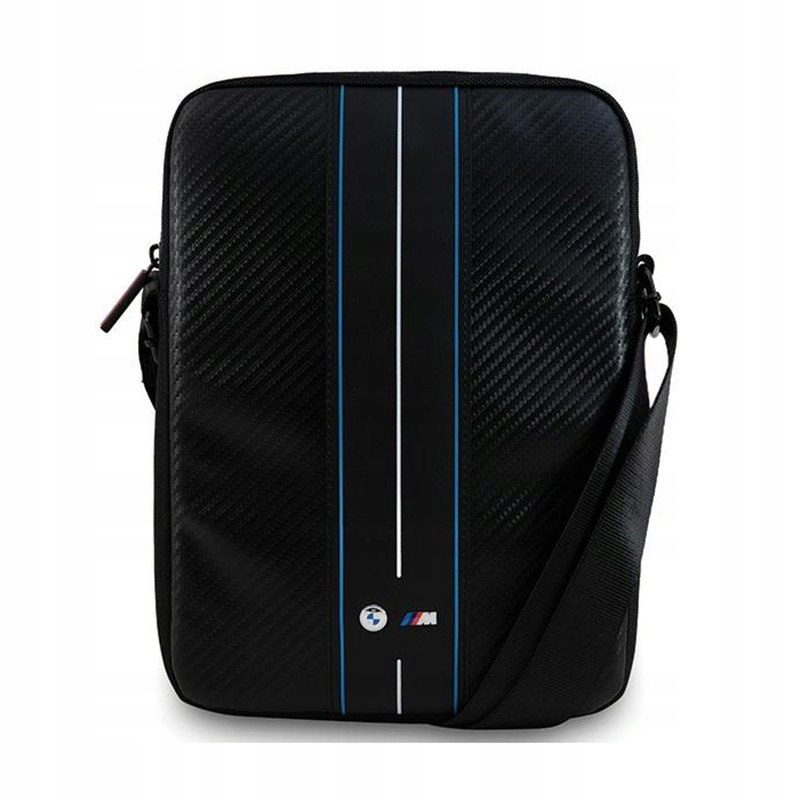 Bmw Carbon Blue Stripes – Taška na tablet 8" (černá)