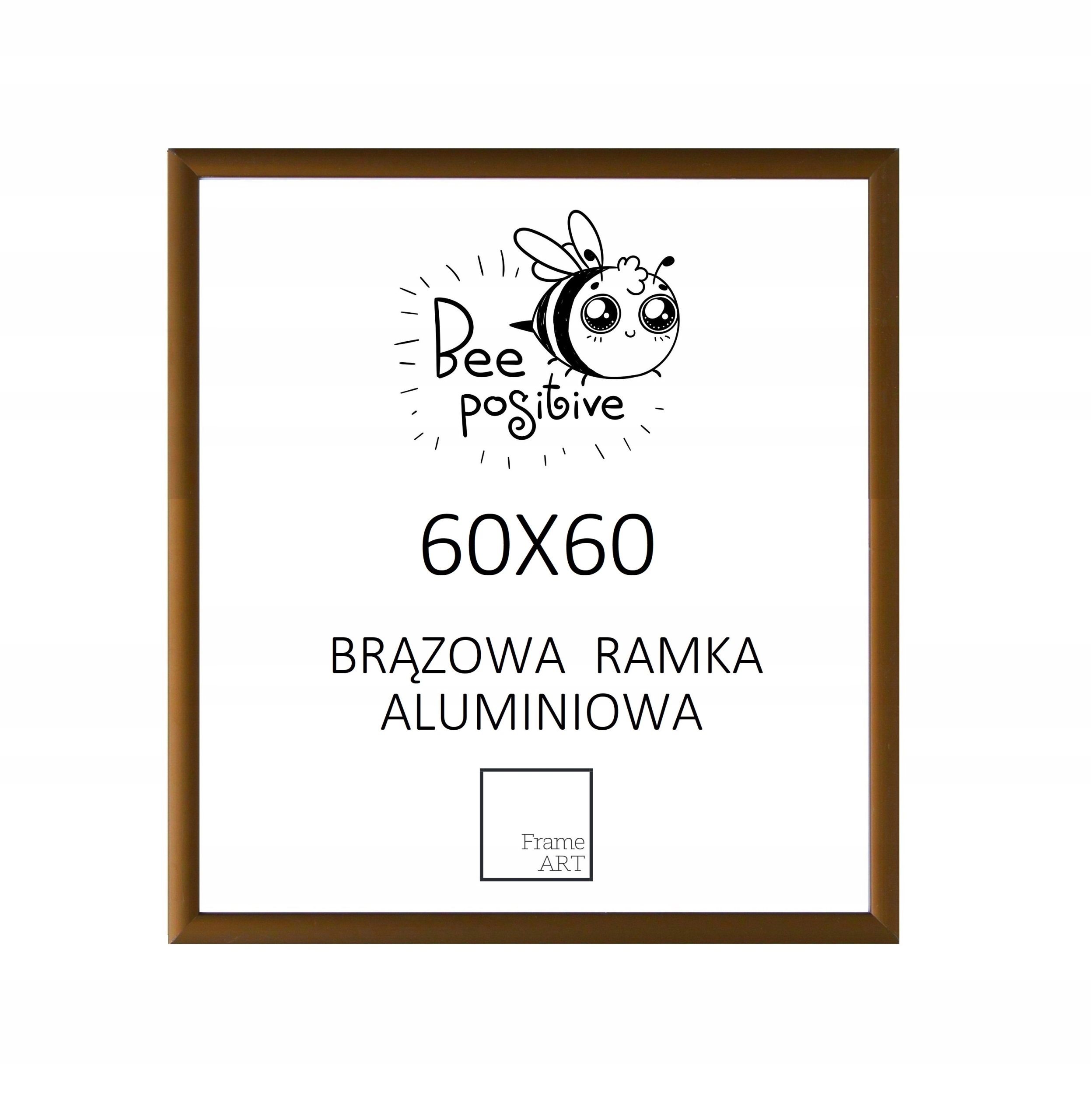 

Brązowa Rama Aluminiowa 60x60 Plakat Puzzle Zdjęci