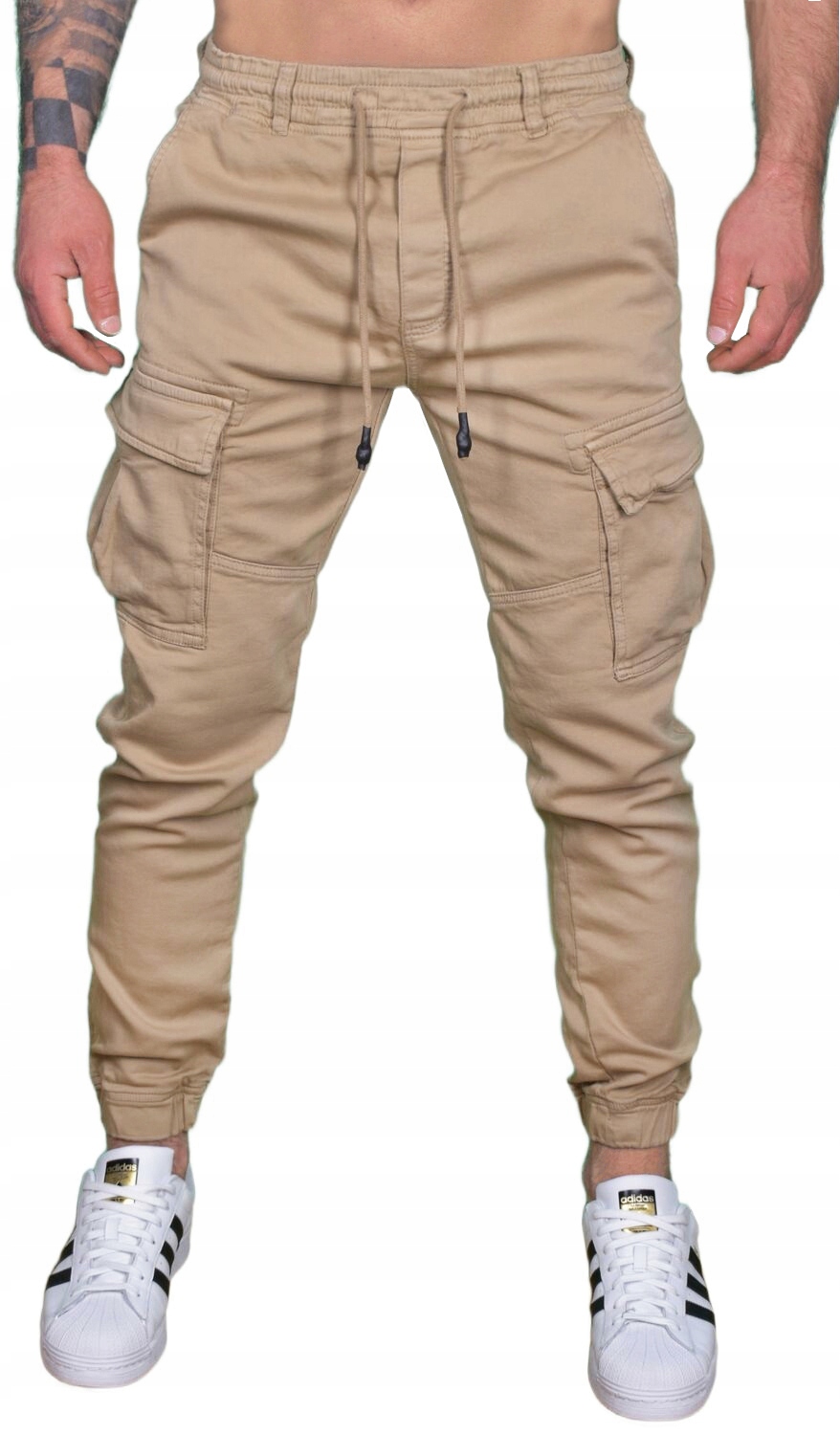 BOJÓWKI MĘSKIE SPODNIE ELASTYCZNE JOGGERY JAKOŚĆ Marka inna