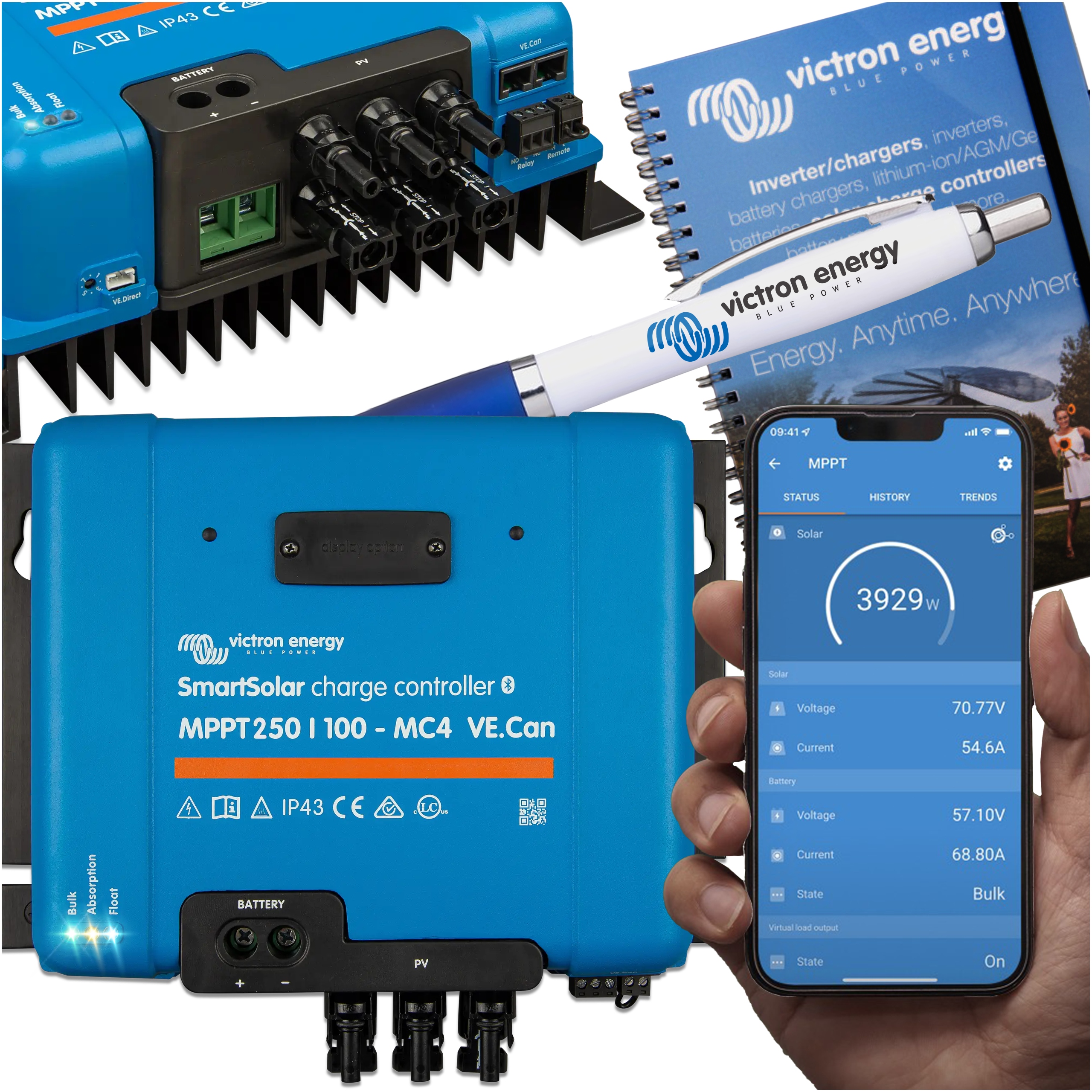 Solarny Regulator Ładowania SmartSolar Mppt 250/100 MC4 VE.Can Victron 100A
