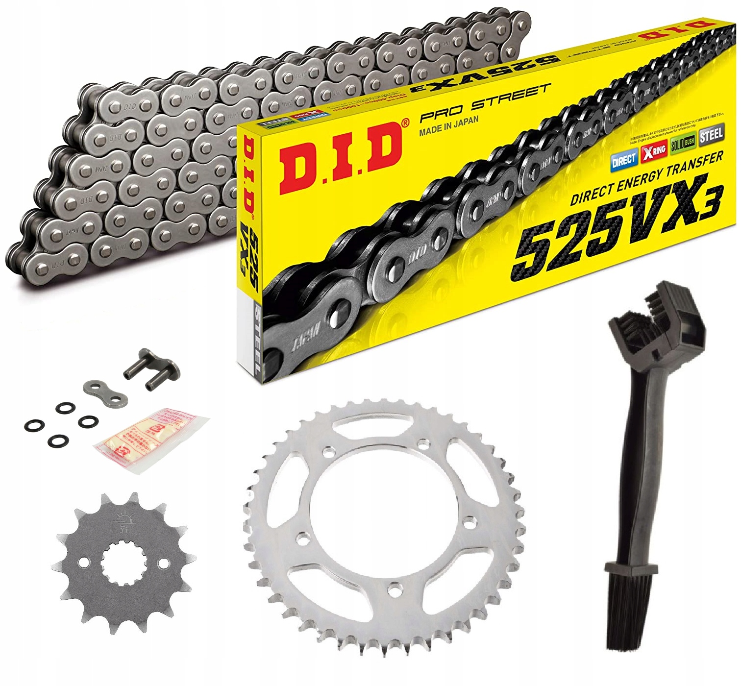 ZESTAW NAPĘD-OWY DID+JT HONDA CBF600 S 2004-2007