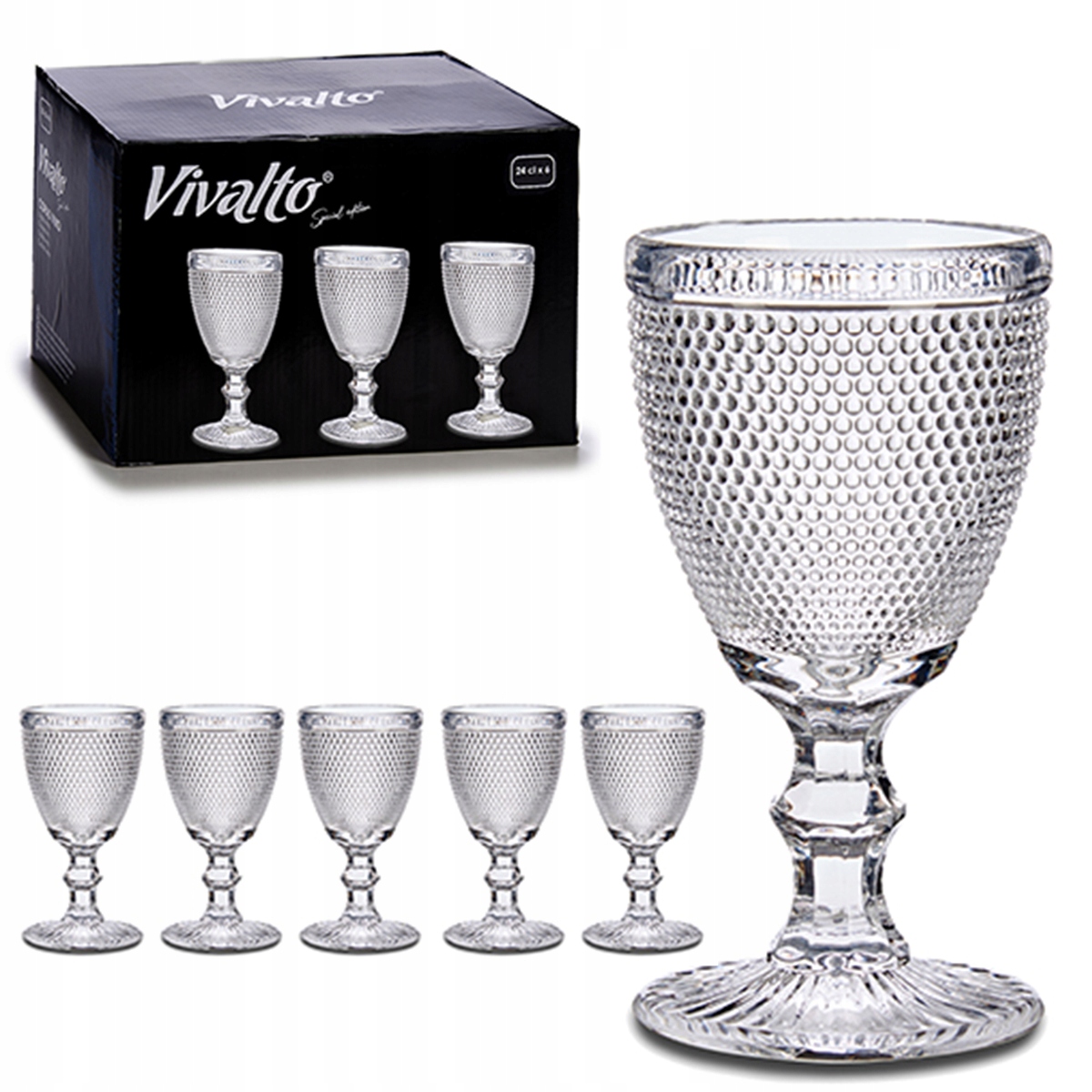

Kieliszki do Wina Czerwonego Wody 6szt 240ml