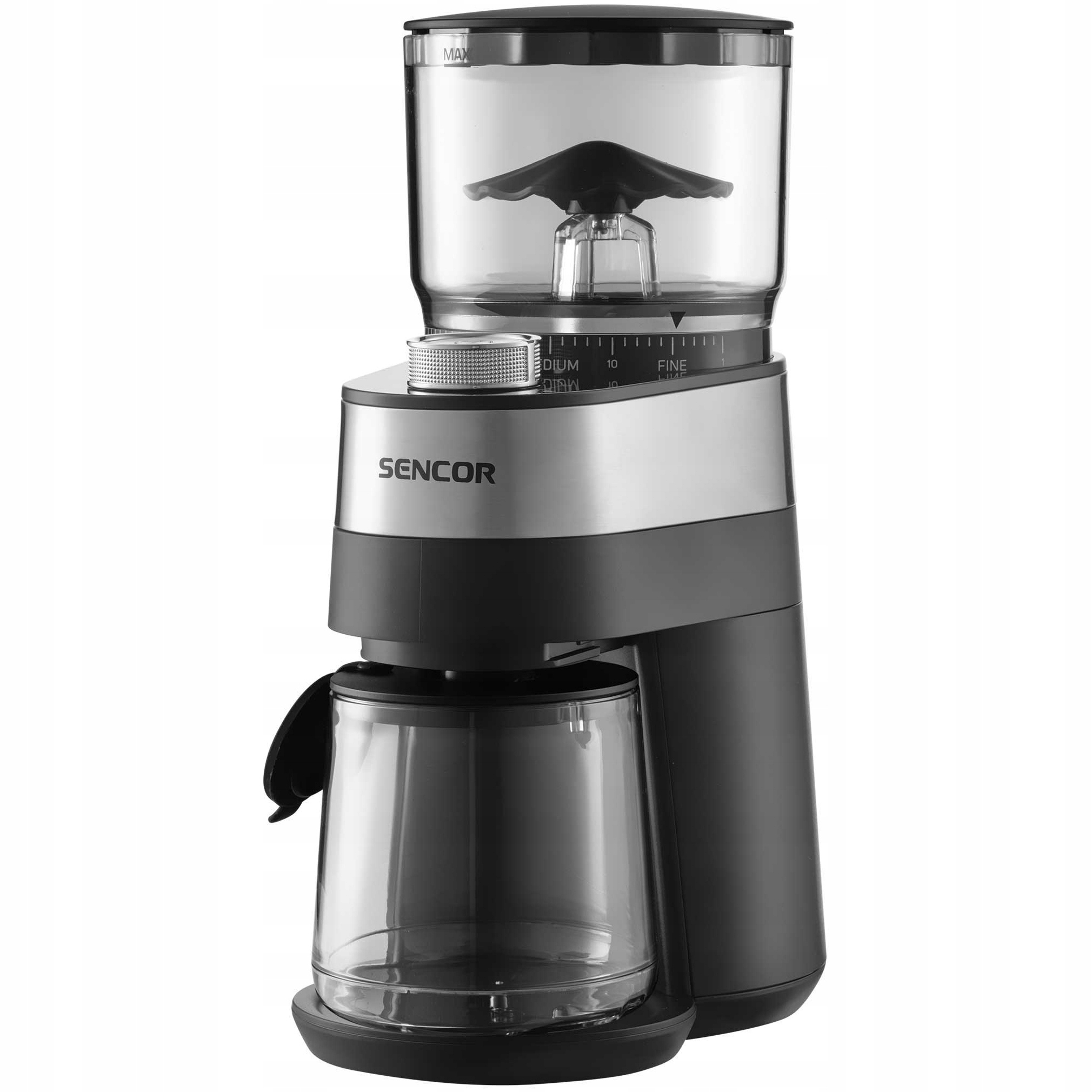 Młynek elektryczny żarnowy do kawy z kamieniami mielącymi stal Sencor 140W