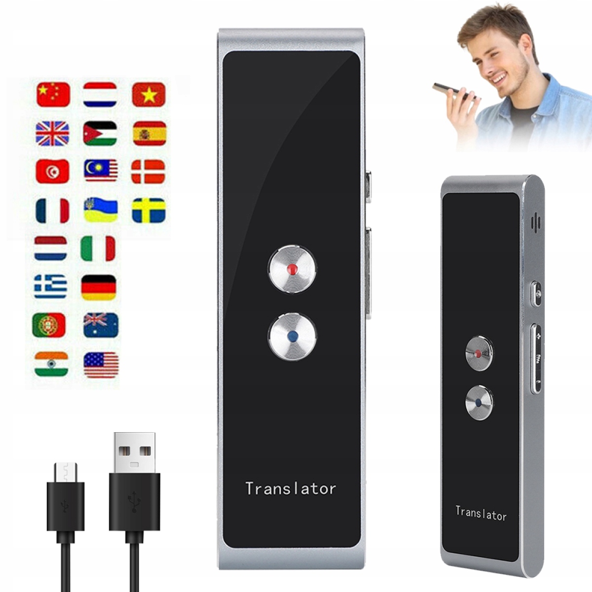 Elektronický Překladač Řeči Vícejazyčný Spínací Překladač T8