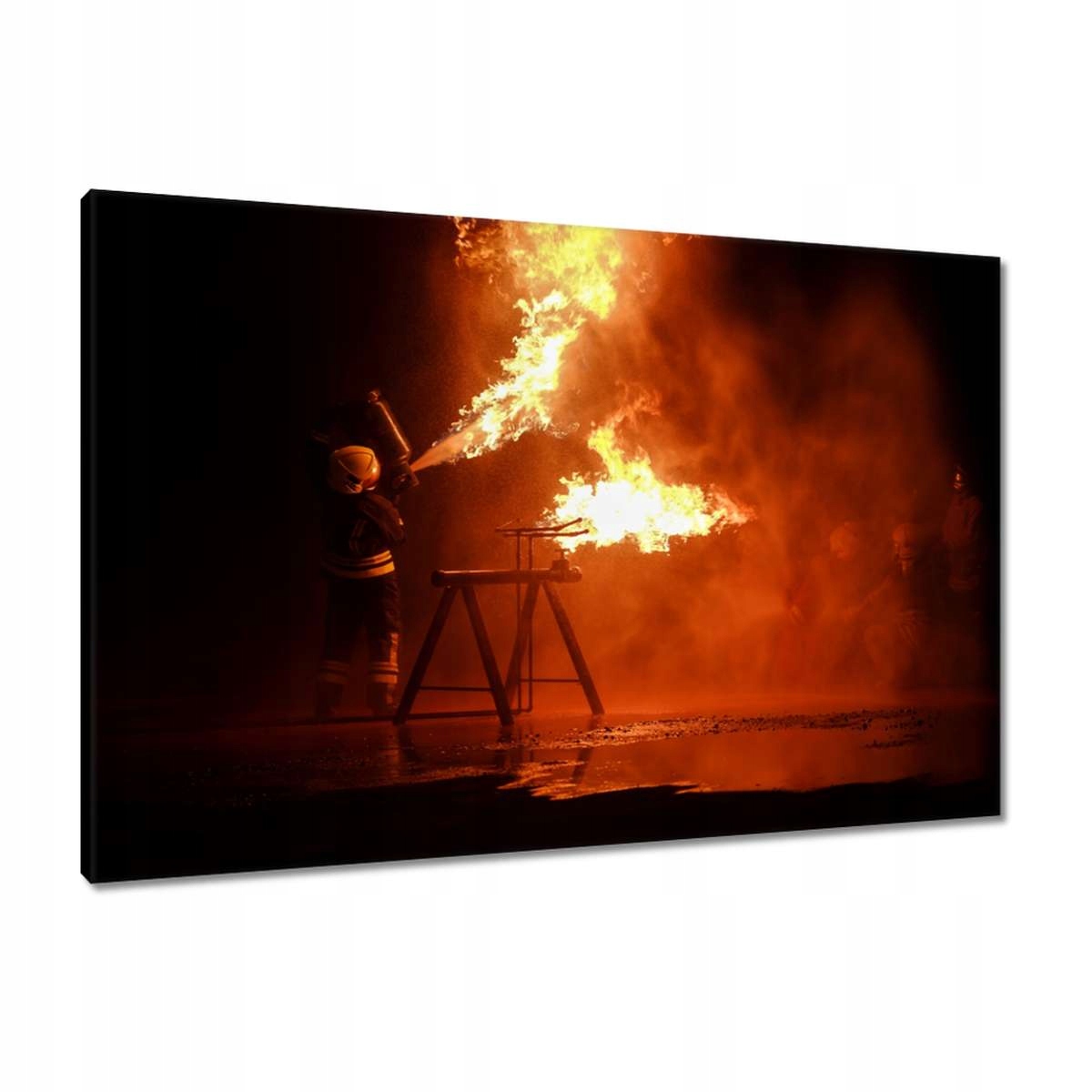 Obrazy 90x60 Hasič pokus o uhašení