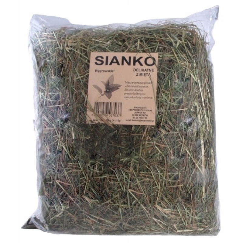 Levně Seno Gospodarstwo Rolne Hanna Górska s mátou krmivo univerzální 400 g