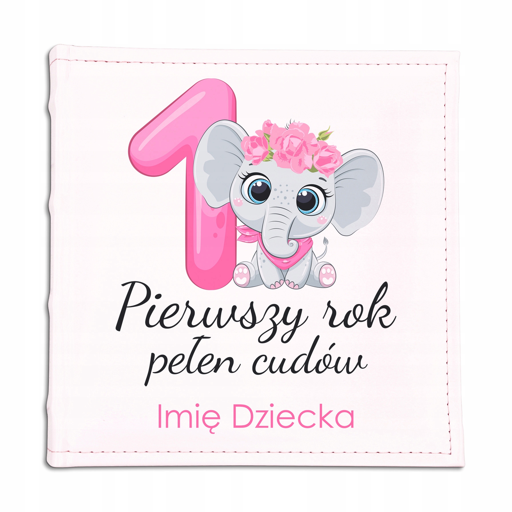 Album Skórzany Prezent Dla Dziecka Na Roczek 1 Rok Pełen Cudów Imię Dziecka
