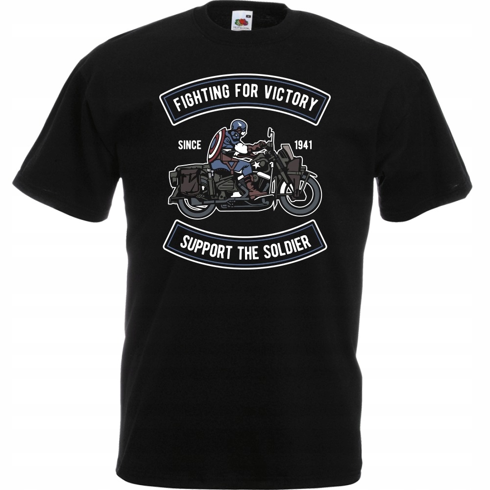 

Koszulka motor motocyklista wojsko M czarna