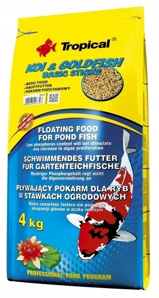 Levně Tropical Koi & Goldfish Basic Sticks 4 kg