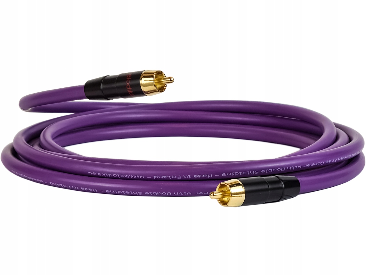 MELODIKA MDSW50 KABEL RCA DO SUBWOOFERA 5m Długość kabla 5 m