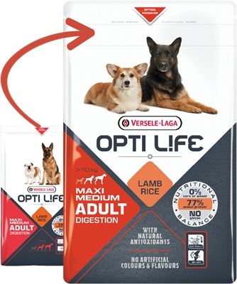 Opti Life Adult Digestion Medium & Maxi 12,5 kg