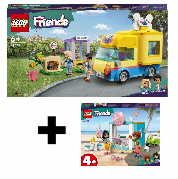 Lego Friends Záchranná Dodávka Pro Psí Dopravu 41741 Lego 41723 Dárková Sada