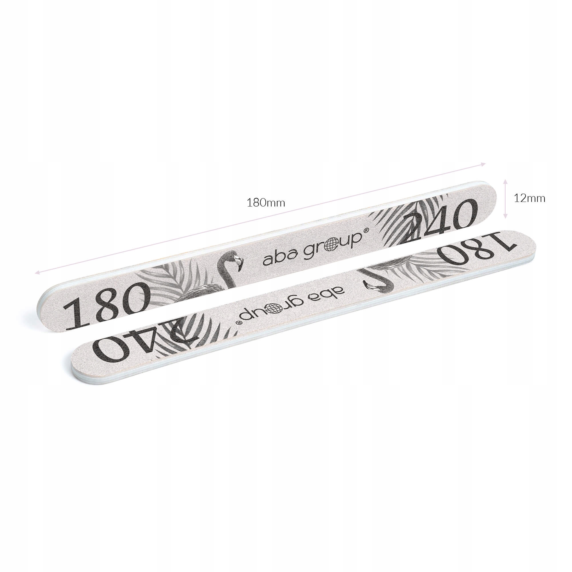 Pilnik do Paznokci Prosty 180/240 Standard Aba Materiał papierowy