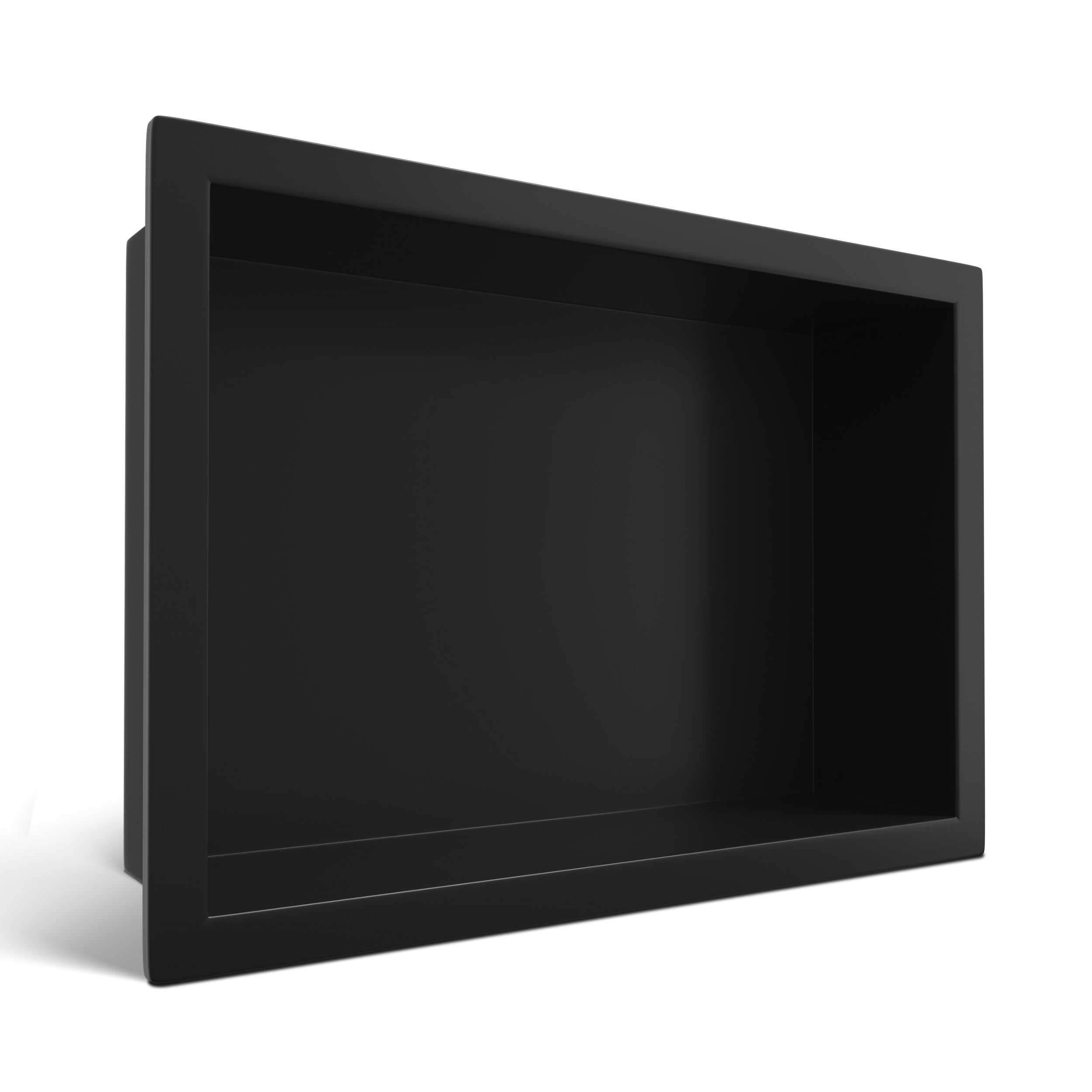 Výklenková polica z nehrdzavejúcej ocele čierna 30x20x10 cm Wall-box One čierna