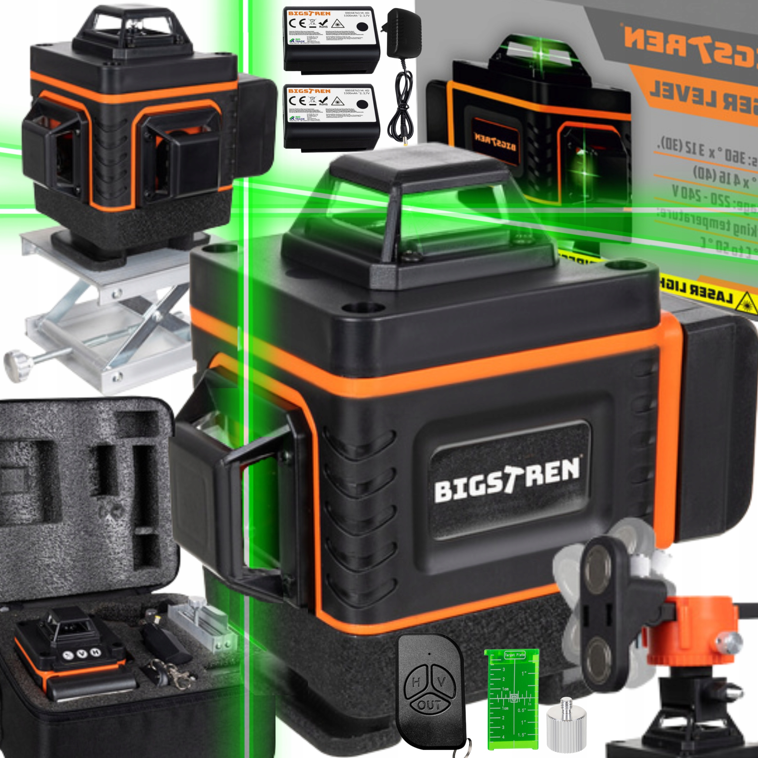 Křížová vodováha 360 Laserová rovina Dárek ke Dni chlapců 4D