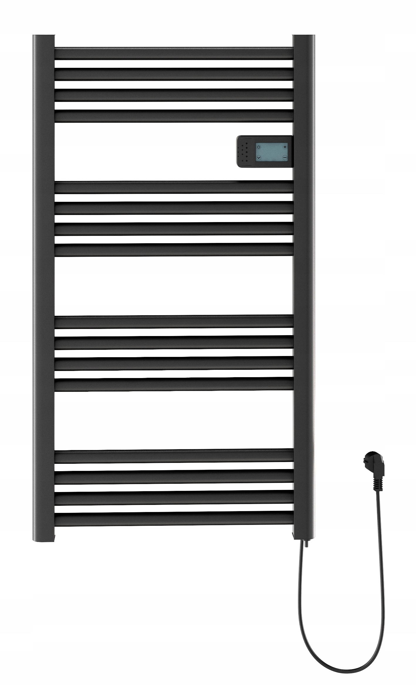 Čierny Radiátor Elektrický Radiátor Do Kúpeľne 500 W Programátor 3 Režimy