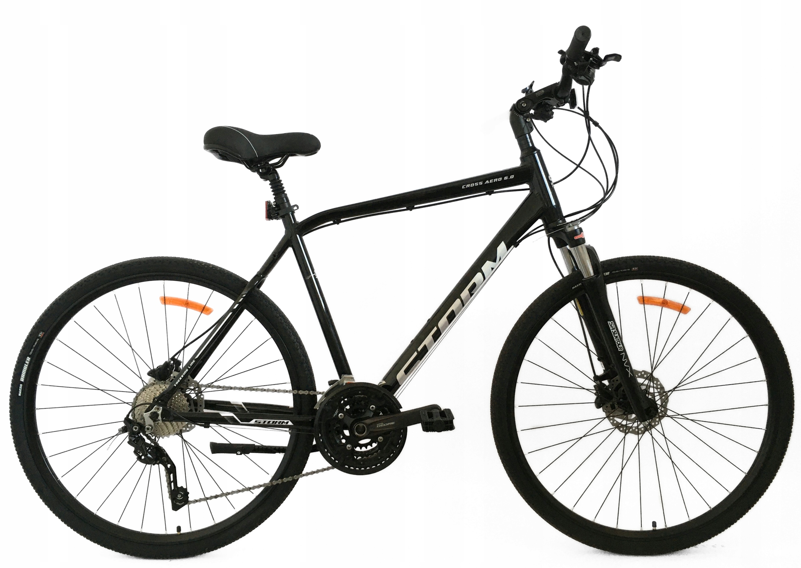 Rower Storm Cross Aero 6.0 Man czarny/biały 21 Deore