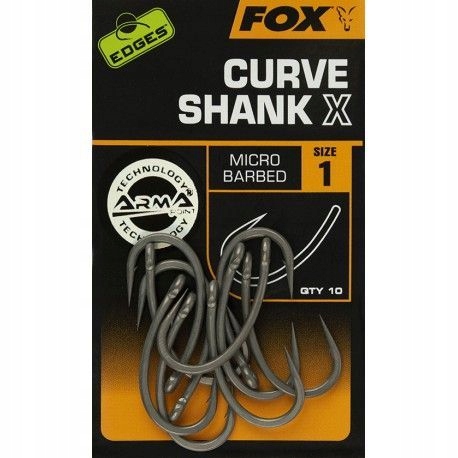 Haczyki z zadziorem Fox Edges Curve Shank X Roz 1 CHK221 10 szt.