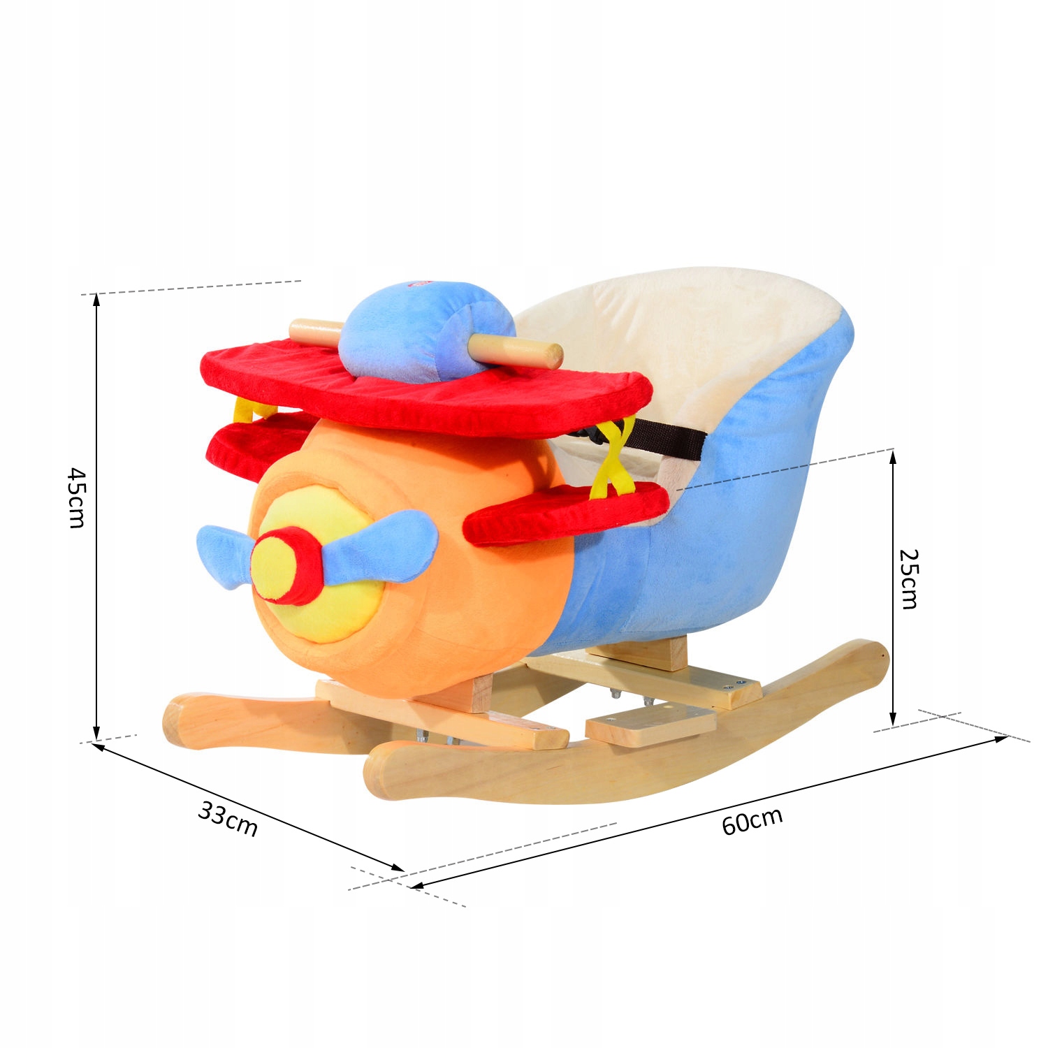HOMCOM ZABAWKA BUJANA MUZYCZNY SAMOLOT BUJACZEK Rodzaj bujaki