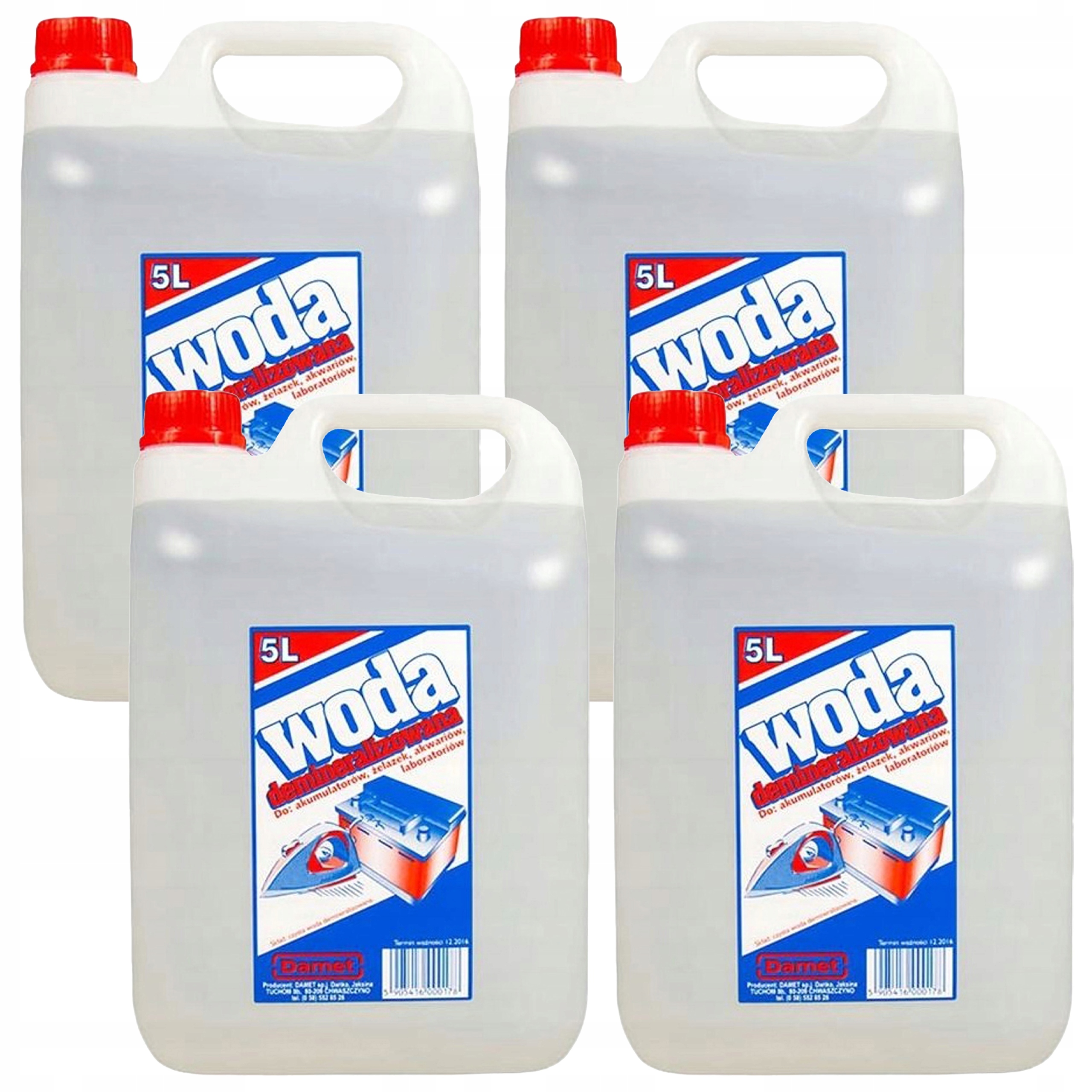 WODA DEMINERALIZOWANA DESTYLOWANA 4x5L 20L