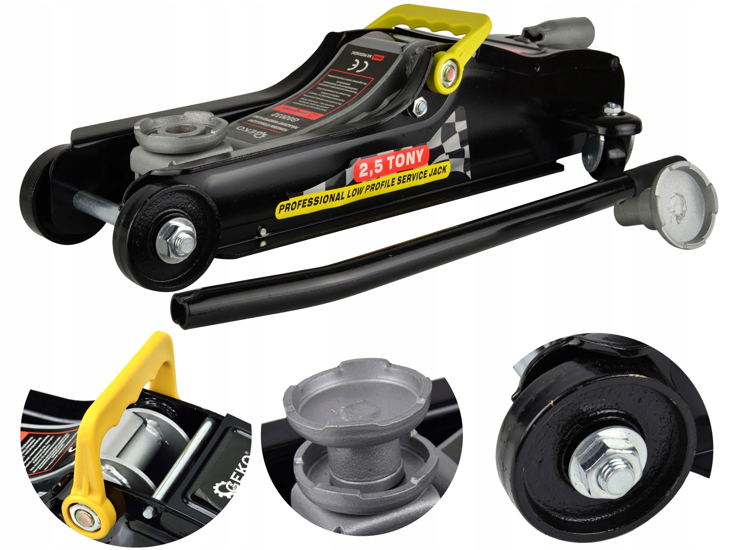 

Podnośnik Hydrauliczny Samochodowy 2,5T Niski Żaba