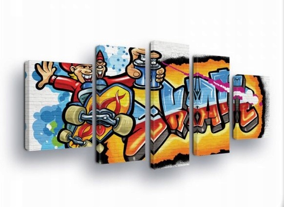 Obraz 170x100 Graffiti street art mestské umenie urban mládeže energia