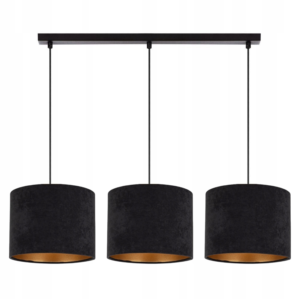 Designová Závěsná Stropní Lampa Se Semišovým Zlatem