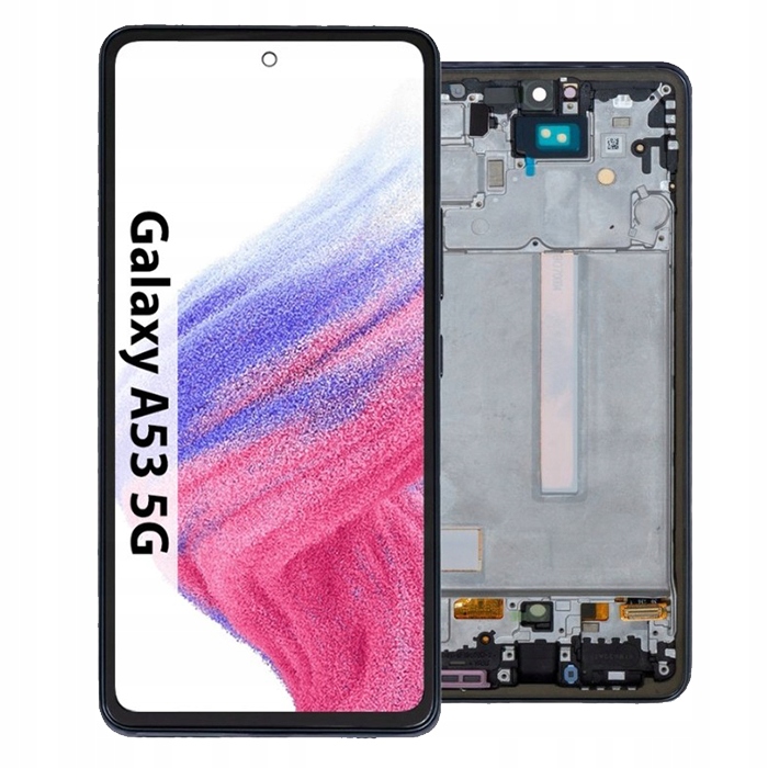 Displej pro Samsung Galaxy A53 5G Černý Displej Rámeček Oled 6,43 SM-A536B