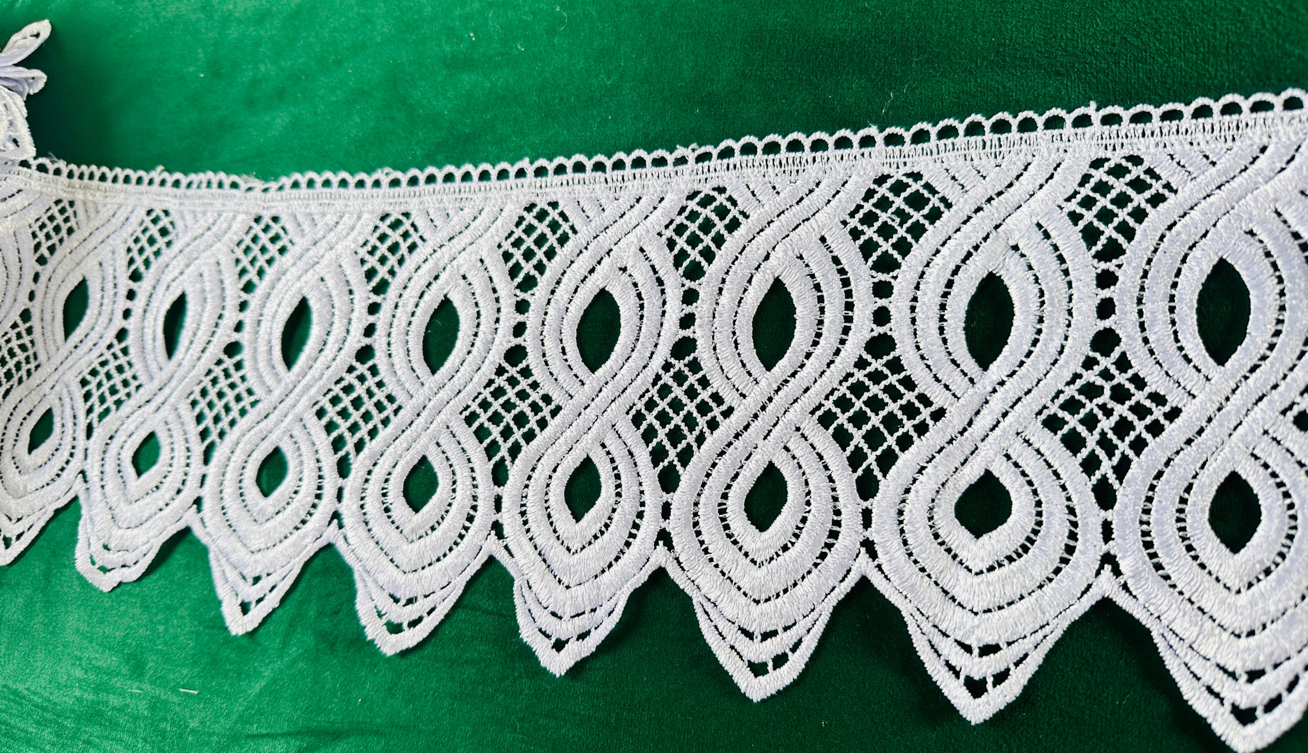 GIPIURA WZÓR ORNAMENT BIAŁA KRONKA FIRANA DEKORACJA DOMU FAJNY STYL NOWOŚĆ Rodzaj koronki