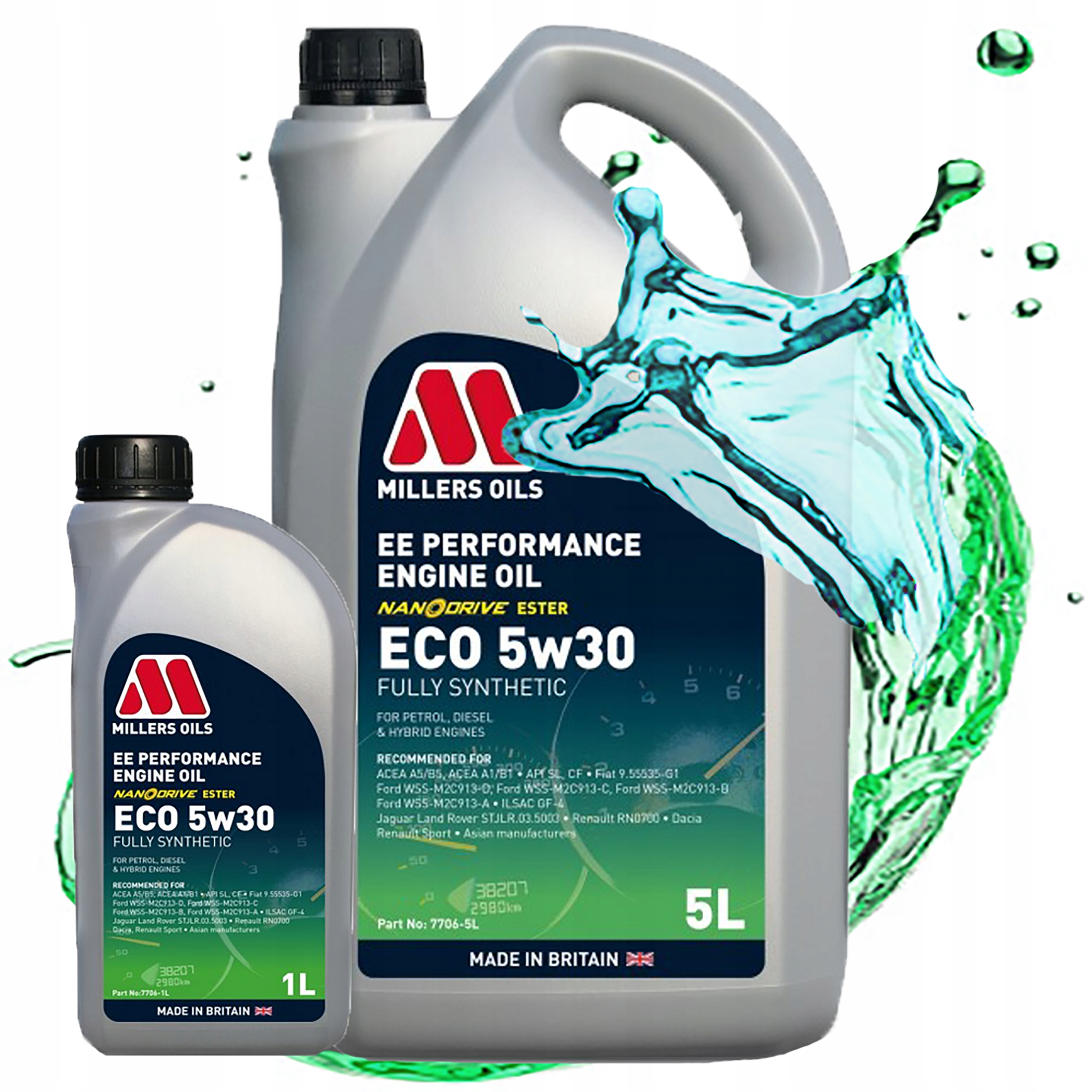 Syntetický Motorový Olej Millers Oils Ee Performance Eco 5V30 Estery