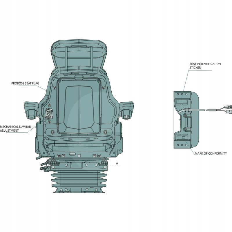 PROBOSS AS3510 Siedzisko Pneumatyczne Producent części Granit