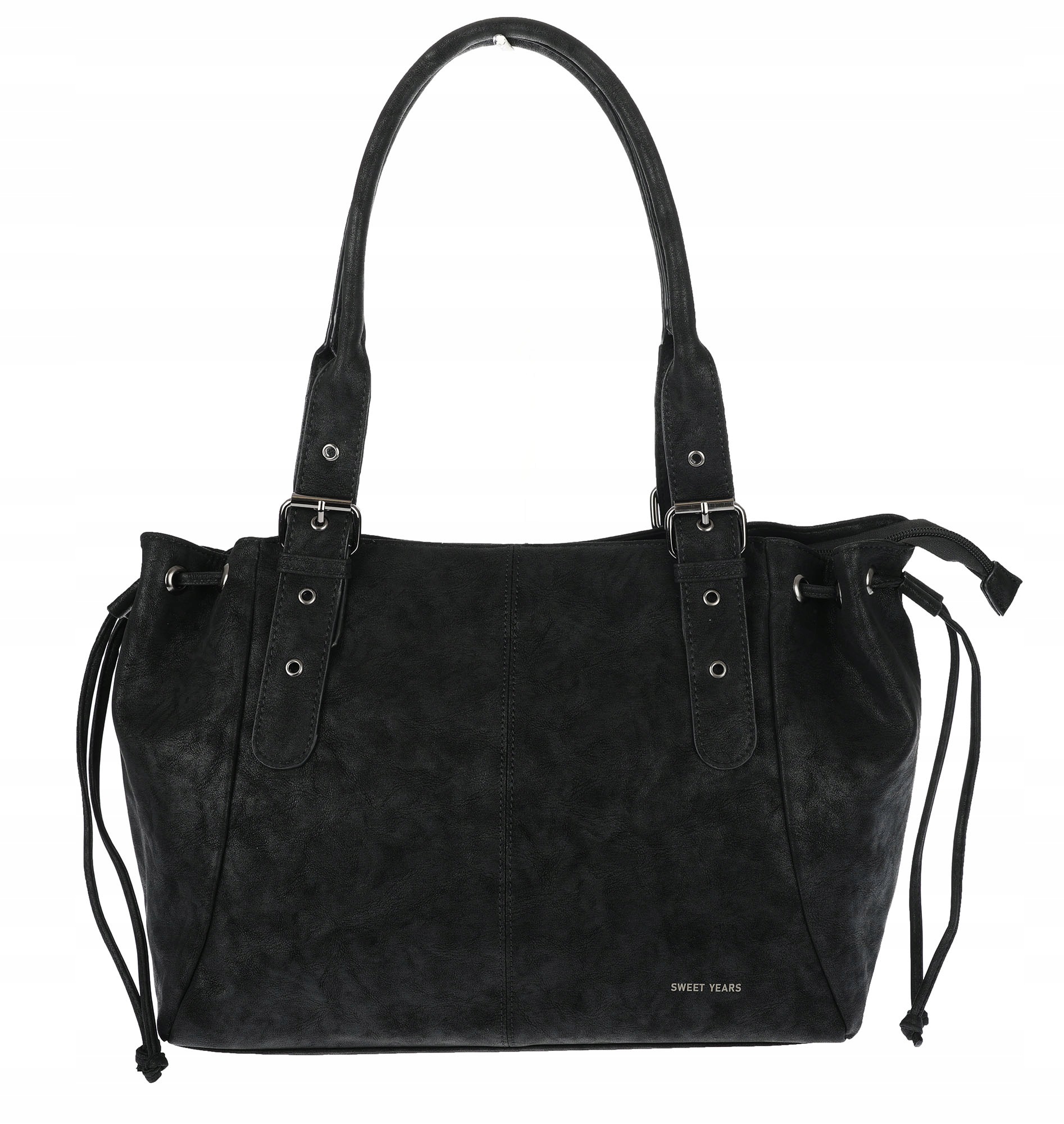 Dámská shopper kabelka A4 kufřík přes rameno, taška do práce NS977 Černá