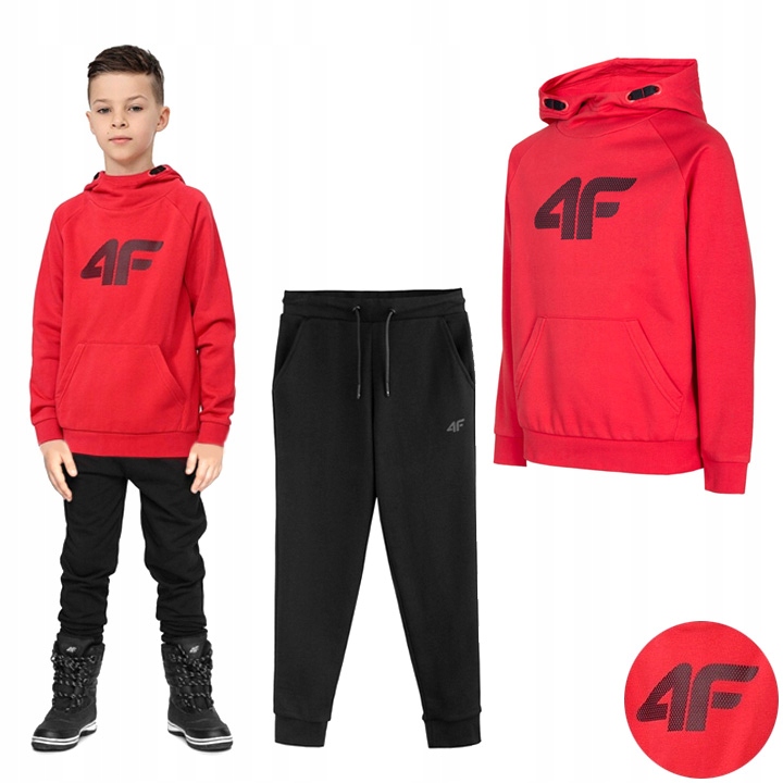 

Komplet Chłopięcy Dresowy 4F Bluza Spodnie Dres