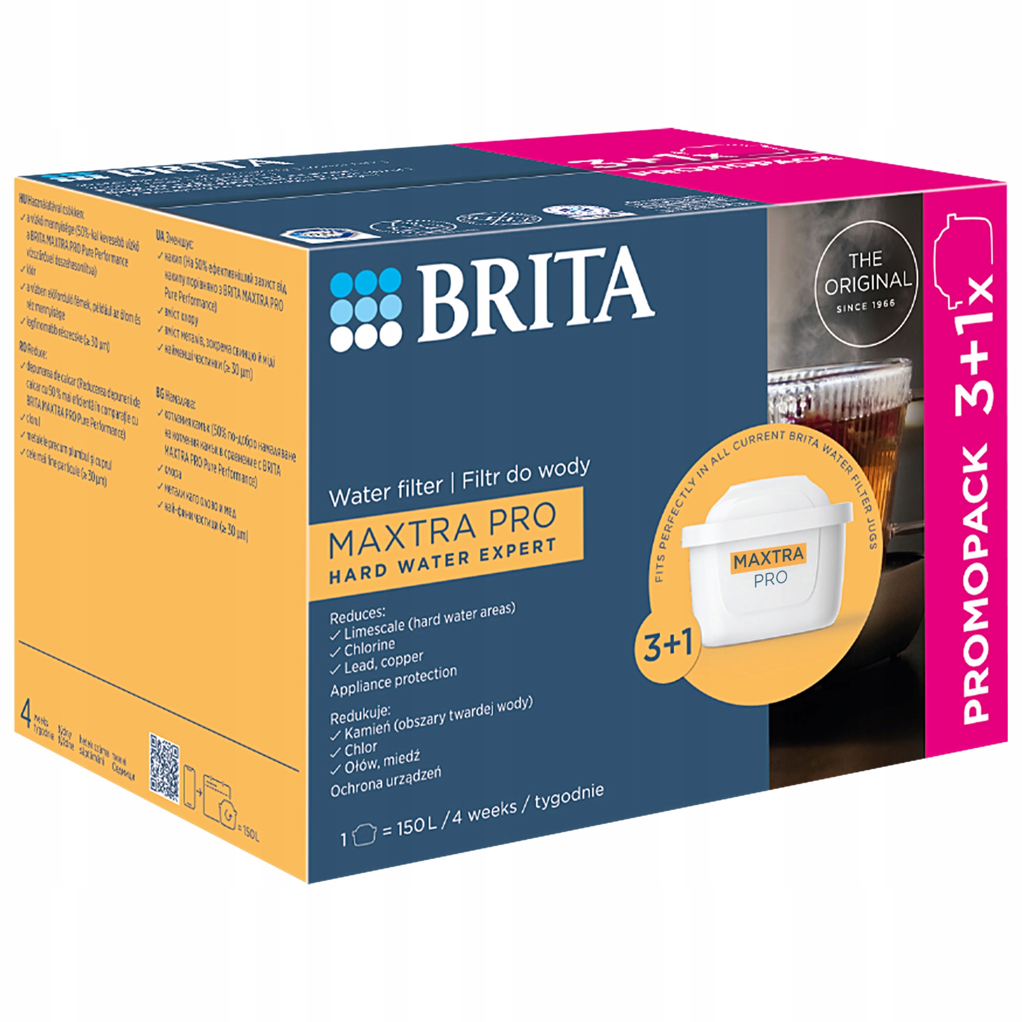 Filtrační vložka Brita Pro Hard Water do džbánků Brita Glass 3+1