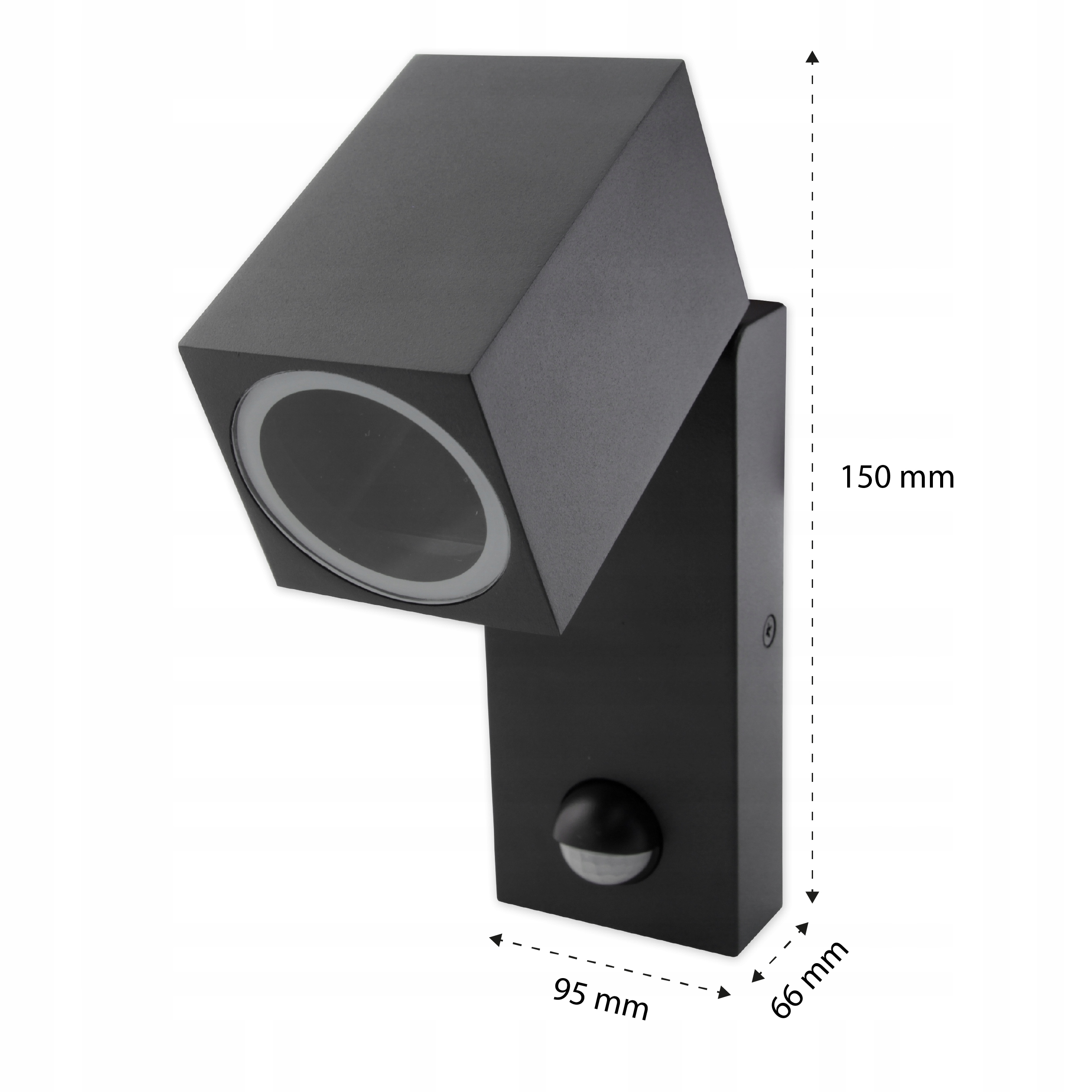 Kinkiet zewnętrzny lampa ogrodowa zewnętrzna elewacyjna ścienna GU10 LED Zasilanie sieciowe