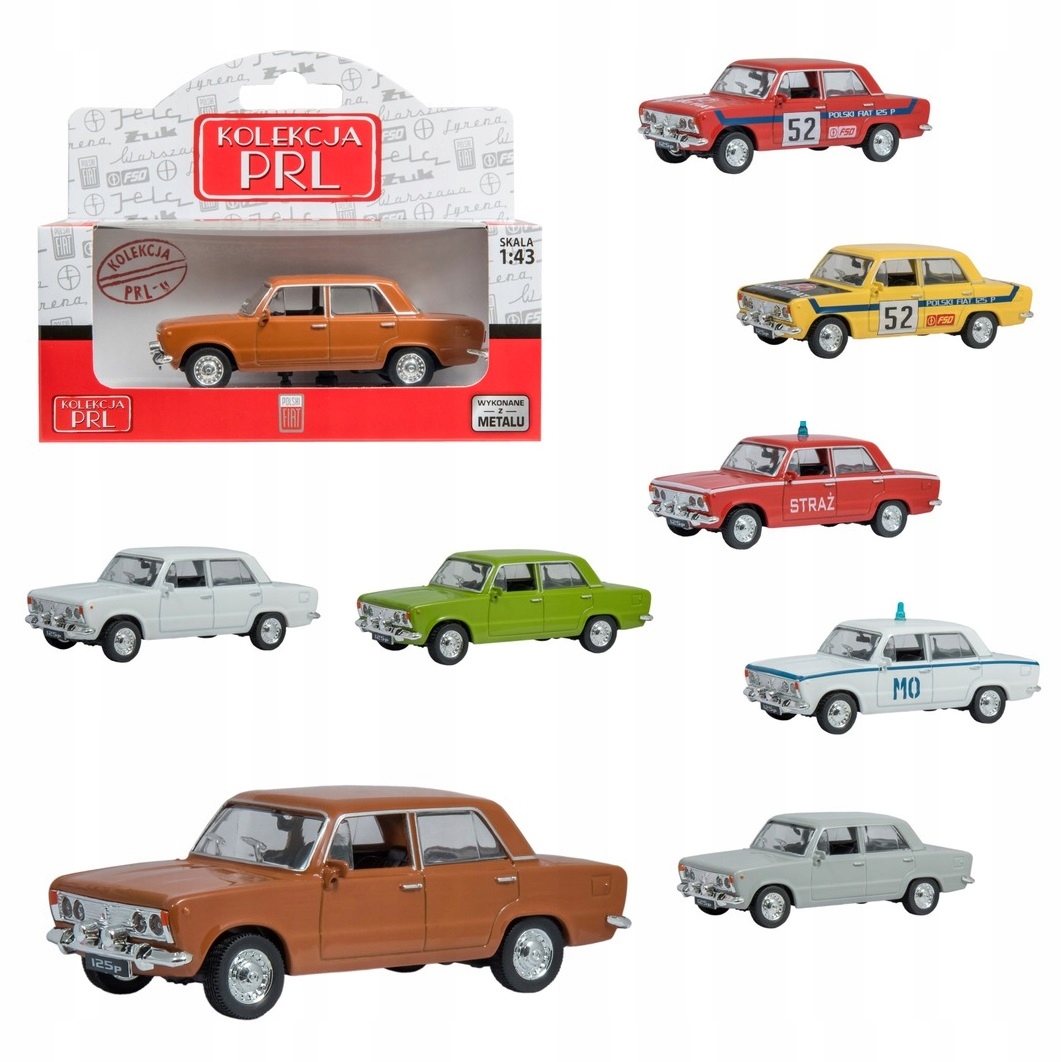 

Kolekcja Prl Metalowe Auto Model Duży Fiat 125p