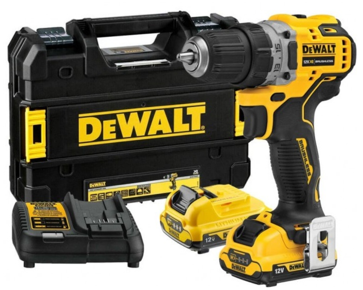 DeWALT DCD706D2 Wiertarko Wkrętarka 12V udarowa 57,5Nm 2x2Ah
