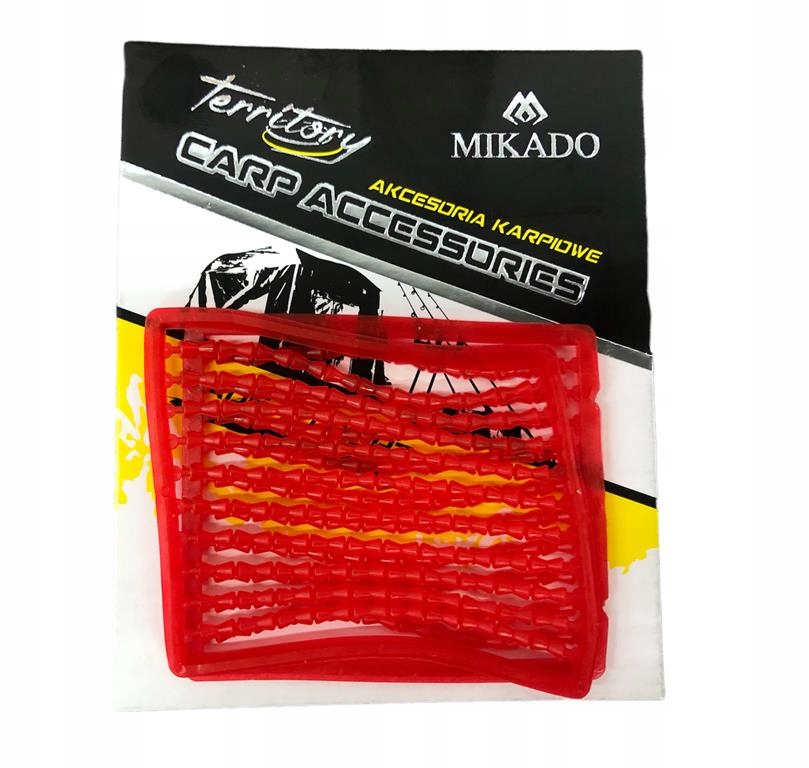 Mikado Stopery Miękkie do kulek Czerwony 2szt.