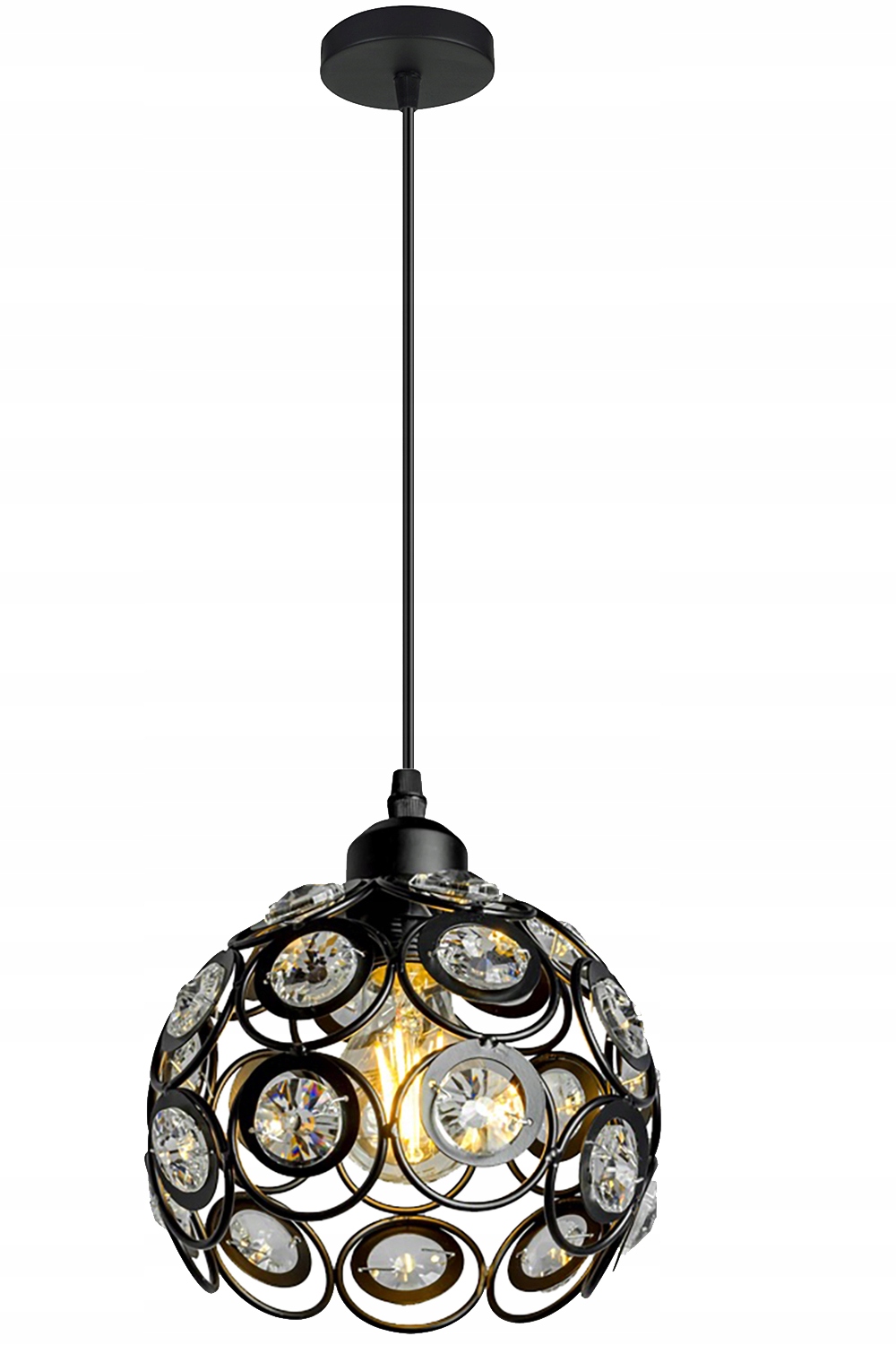 LAMPA WISZĄCA SUFITOWA ŻYRANDOL EDISON LED PLAFON Zawiera baterie nie