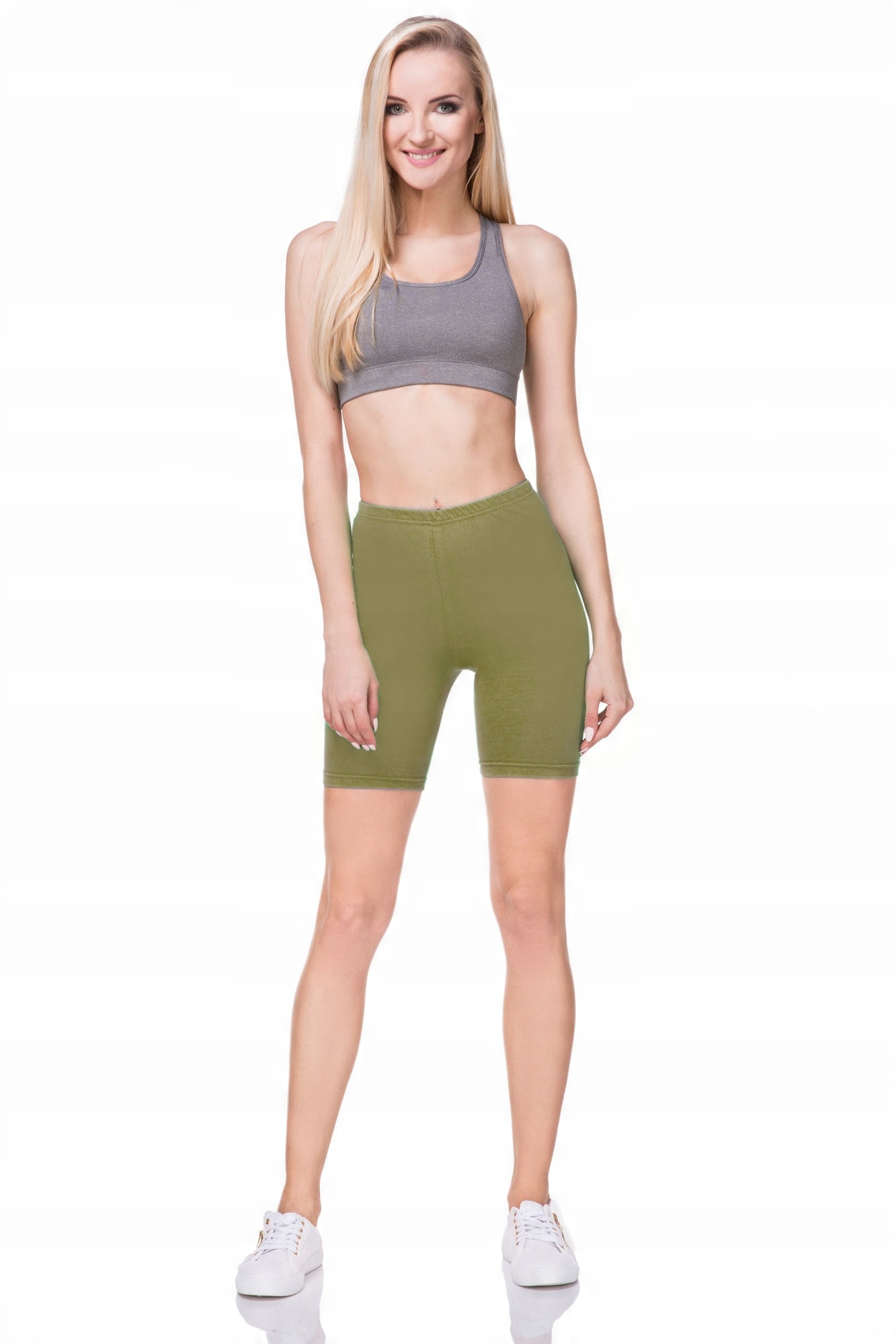 

Legginsy 1/2 Kolarki Damskie Krótkie Getry Lk- L