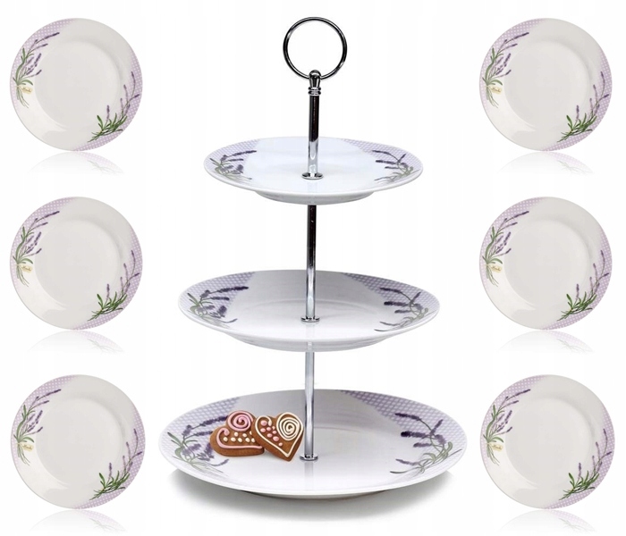 

Patera Na Ciasto Talerz Deserowy 6 szt. Lawenda