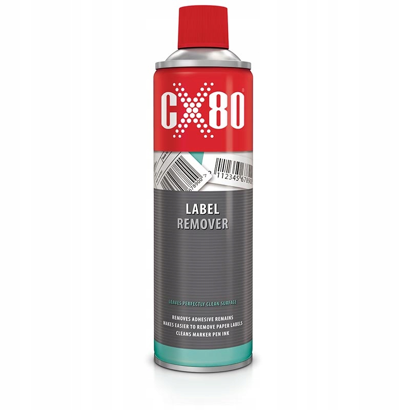 2 x CX80 Label Remover Spray Pro Odstranění Lepicích Nálepek Po Etiketě 500 ml